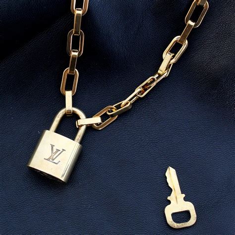 louis vuitton fake lock necklace|Louis Vuitton necklace dupe.